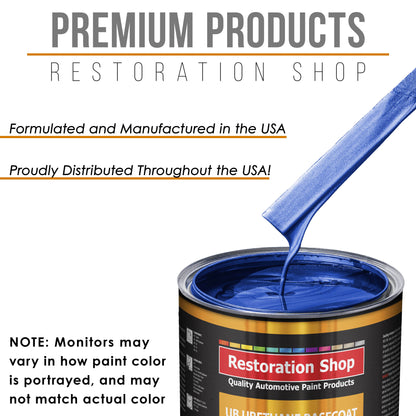 Cobalt Blue Firemist - Urethane Basecoat Auto Paint - Quart Paint Color Only - Professional High Gloss Automotive, Car, Truck Coating