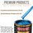 True Blue Firemist - Urethane Basecoat with Premium Clearcoat Auto Paint - Complete Fast Gallon Paint Kit - Professional High Gloss Automotive Coating