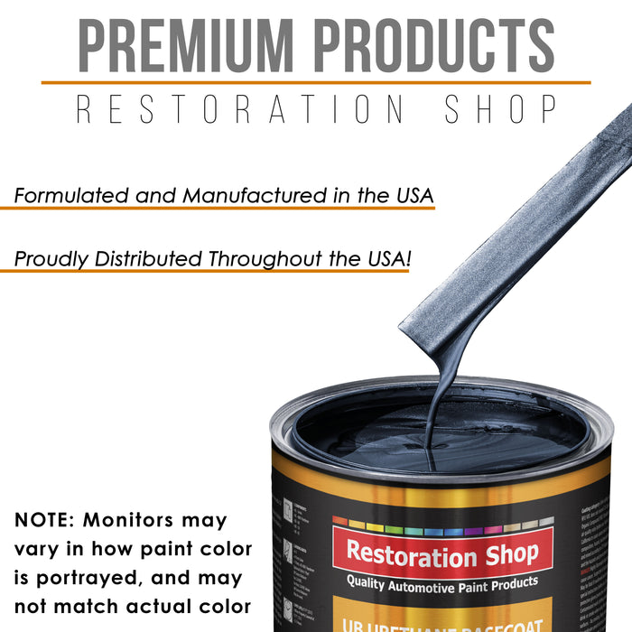 Neptune Blue Firemist - Urethane Basecoat with Premium Clearcoat Auto Paint - Complete Medium Gallon Paint Kit - Professional Gloss Automotive Coating