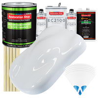 Winter White - LOW VOC Urethane Basecoat with European Clearcoat Auto Paint - Complete Gallon Paint Color Kit - Automotive Coating