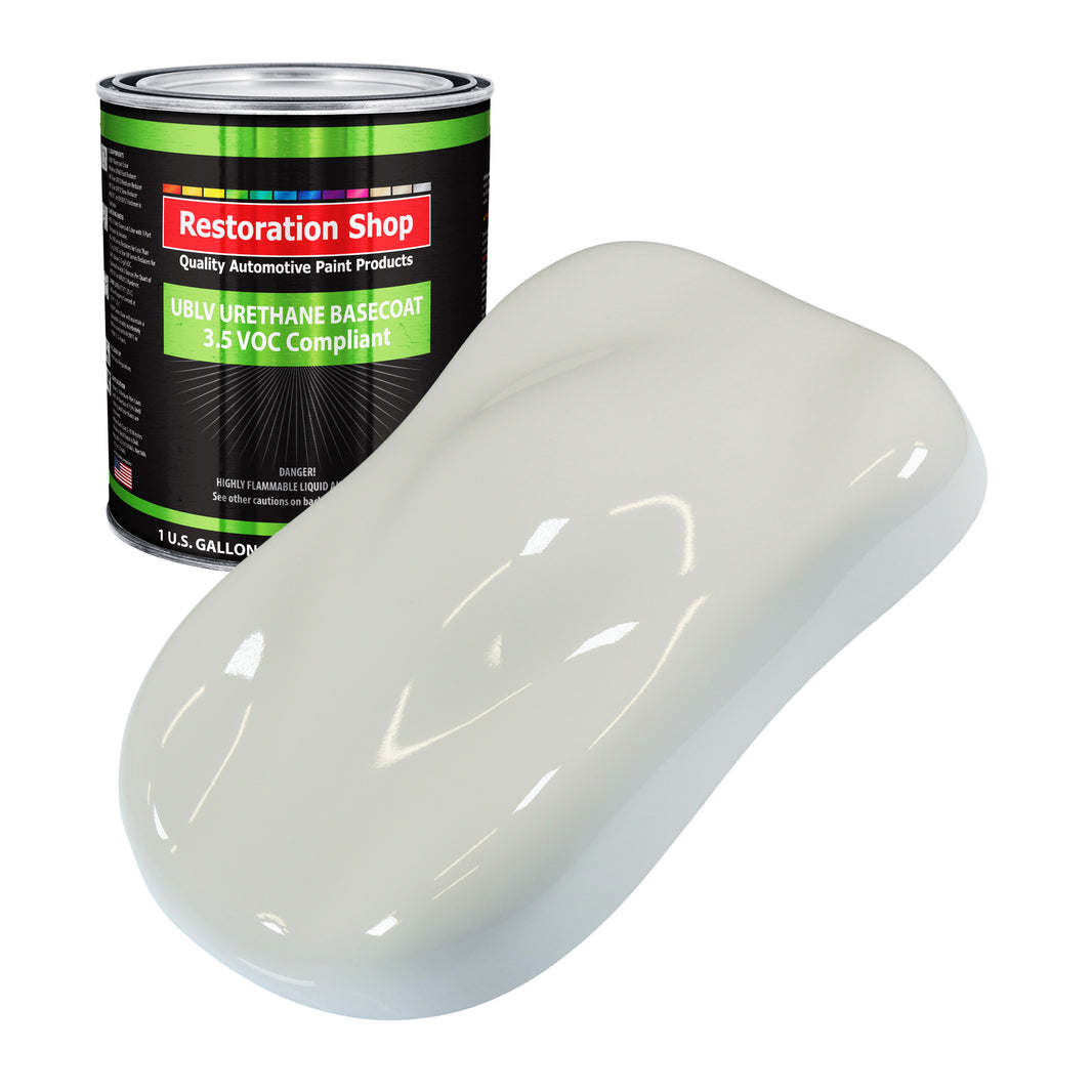 Linen White - LOW VOC Urethane Basecoat Auto Paint - Gallon Paint Color Only - Professional High Gloss Automotive, Car, Truck Refinish Coating