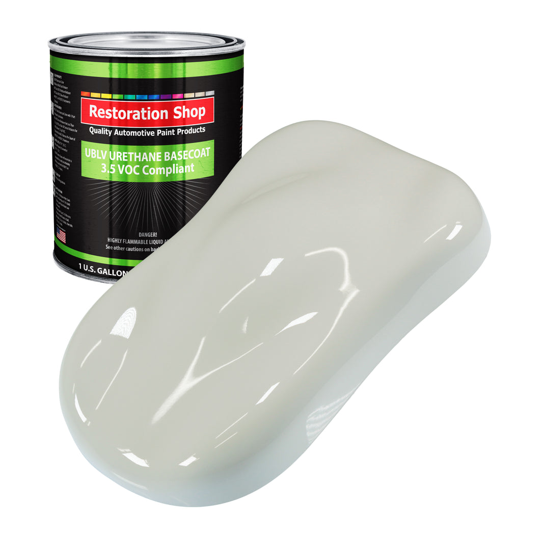 Arctic White - LOW VOC Urethane Basecoat Auto Paint - Gallon Paint Color Only - Professional High Gloss Automotive, Car, Truck Refinish Coating