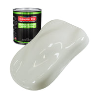 Ermine White - LOW VOC Urethane Basecoat Auto Paint - Quart Paint Color Only - Professional High Gloss Automotive Coating