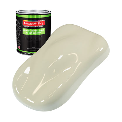 Grand Prix White - LOW VOC Urethane Basecoat Auto Paint - Quart Paint Color Only - Professional High Gloss Automotive Coating