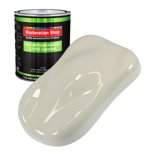 Spinnaker White - LOW VOC Urethane Basecoat Auto Paint - Gallon Paint Color Only - Professional High Gloss Automotive, Car, Truck Refinish Coating