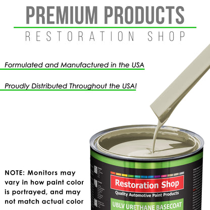 Performance Bright White - LOW VOC Urethane Basecoat with Premium Clearcoat Auto Paint - Complete Medium Gallon Paint Kit - Pro Automotive Coating