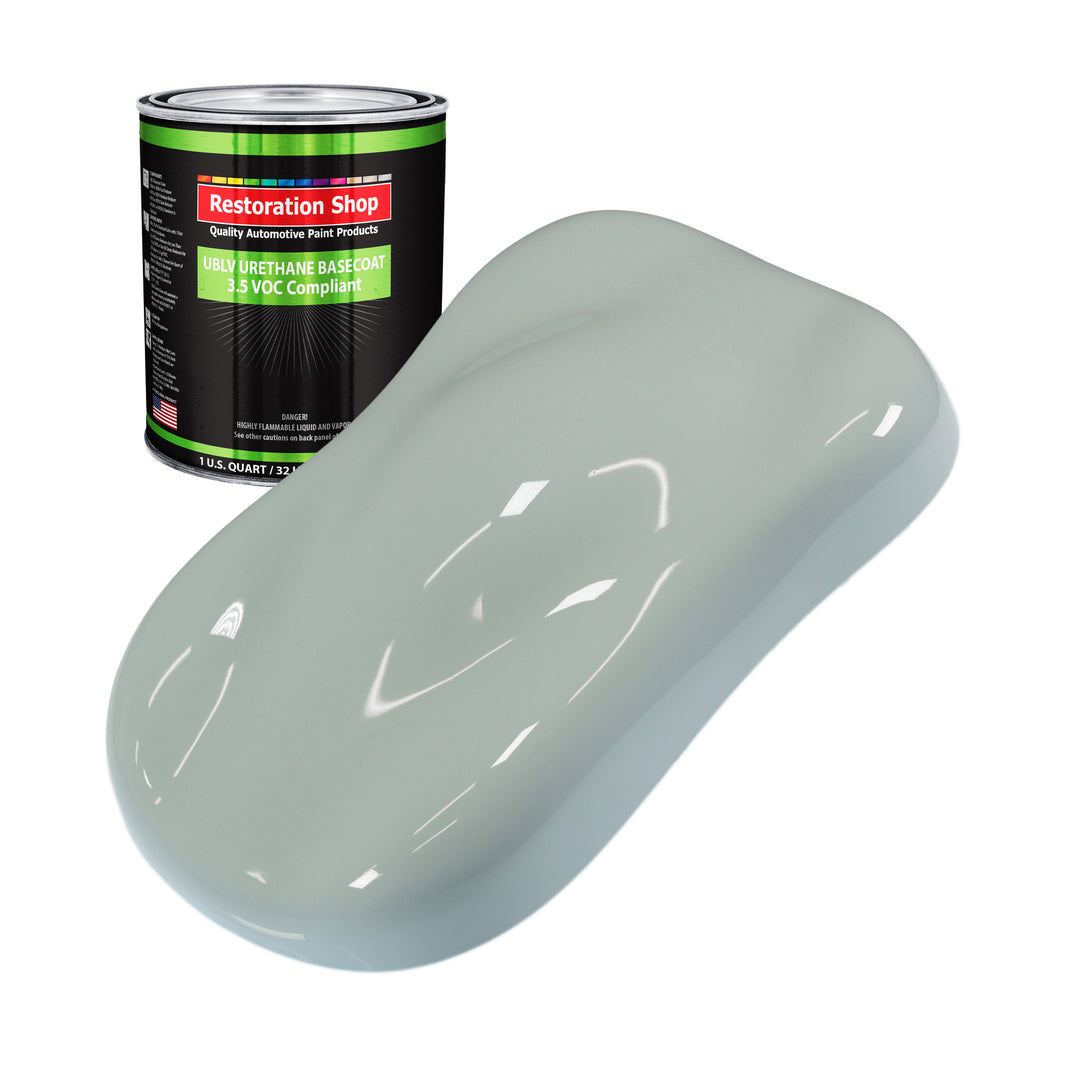 Fleet White - LOW VOC Urethane Basecoat Auto Paint - Quart Paint Color Only - Professional High Gloss Automotive Coating