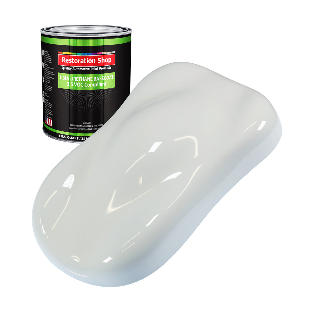 Cameo White - LOW VOC Urethane Basecoat Auto Paint - Quart Paint Color Only - Professional High Gloss Automotive Coating