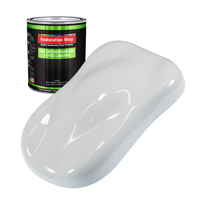Championship White - LOW VOC Urethane Basecoat Auto Paint - Quart Paint Color Only - Professional High Gloss Automotive Coating