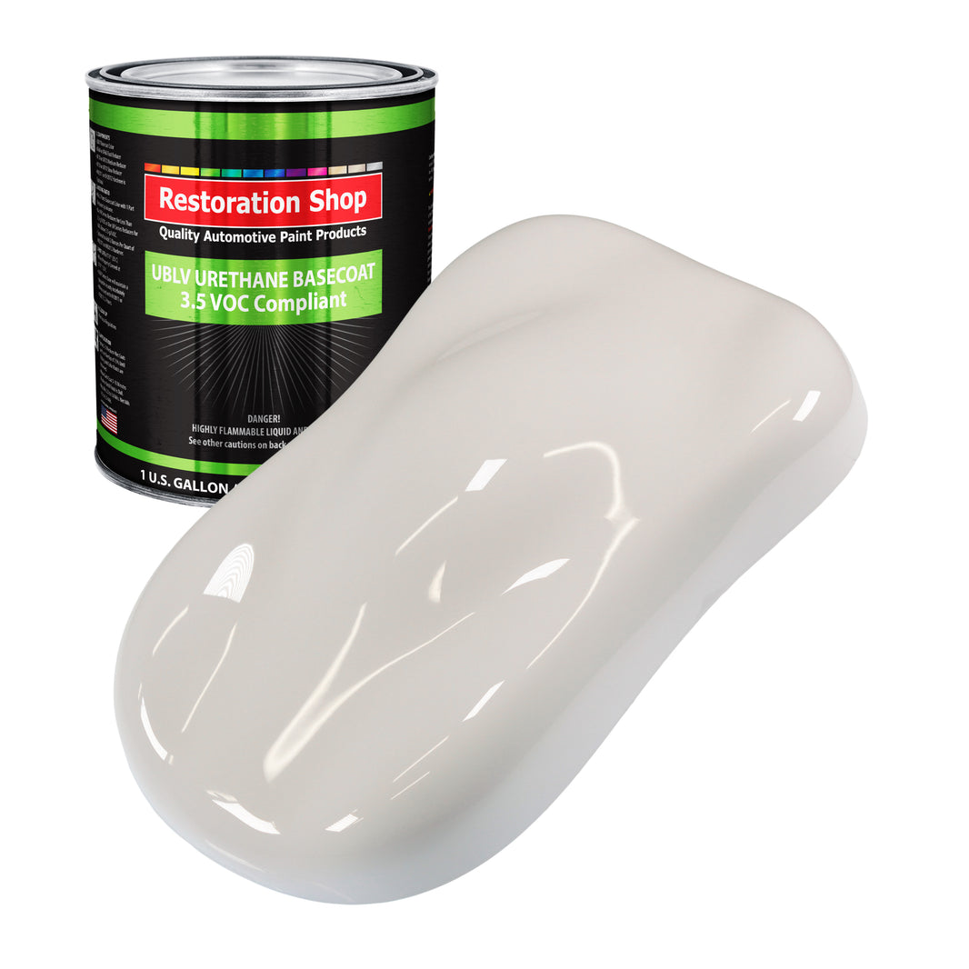Oxford White - LOW VOC Urethane Basecoat Auto Paint - Gallon Paint Color Only - Professional High Gloss Automotive, Car, Truck Refinish Coating