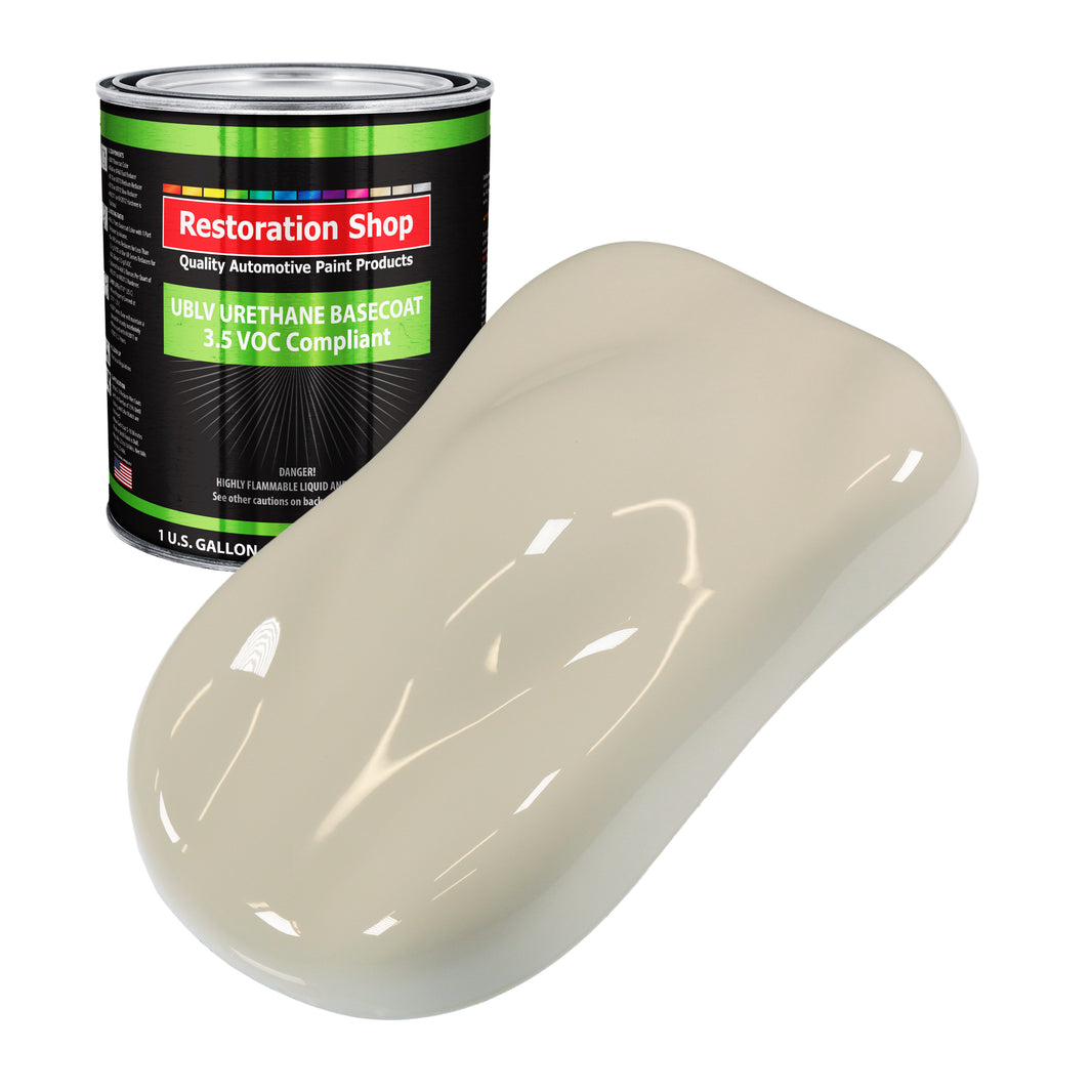Olympic White - LOW VOC Urethane Basecoat Auto Paint - Gallon Paint Color Only - Professional High Gloss Automotive, Car, Truck Refinish Coating
