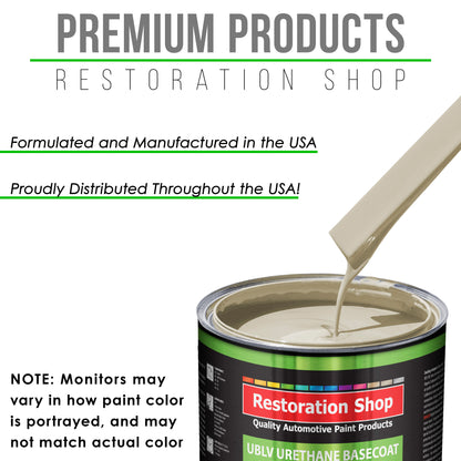 Olympic White - LOW VOC Urethane Basecoat with Premium Clearcoat Auto Paint - Complete Medium Quart Paint Kit - Professional Gloss Automotive Coating