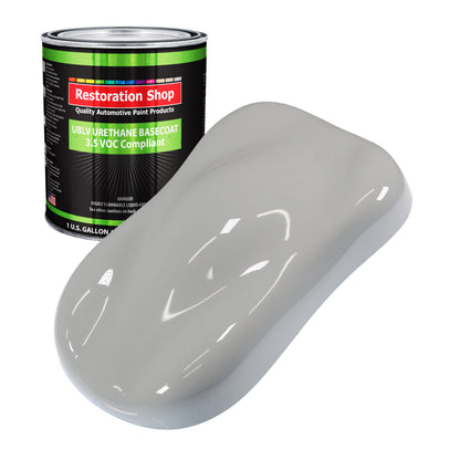 Mesa Gray - LOW VOC Urethane Basecoat Auto Paint - Gallon Paint Color Only - Professional High Gloss Automotive, Car, Truck Refinish Coating