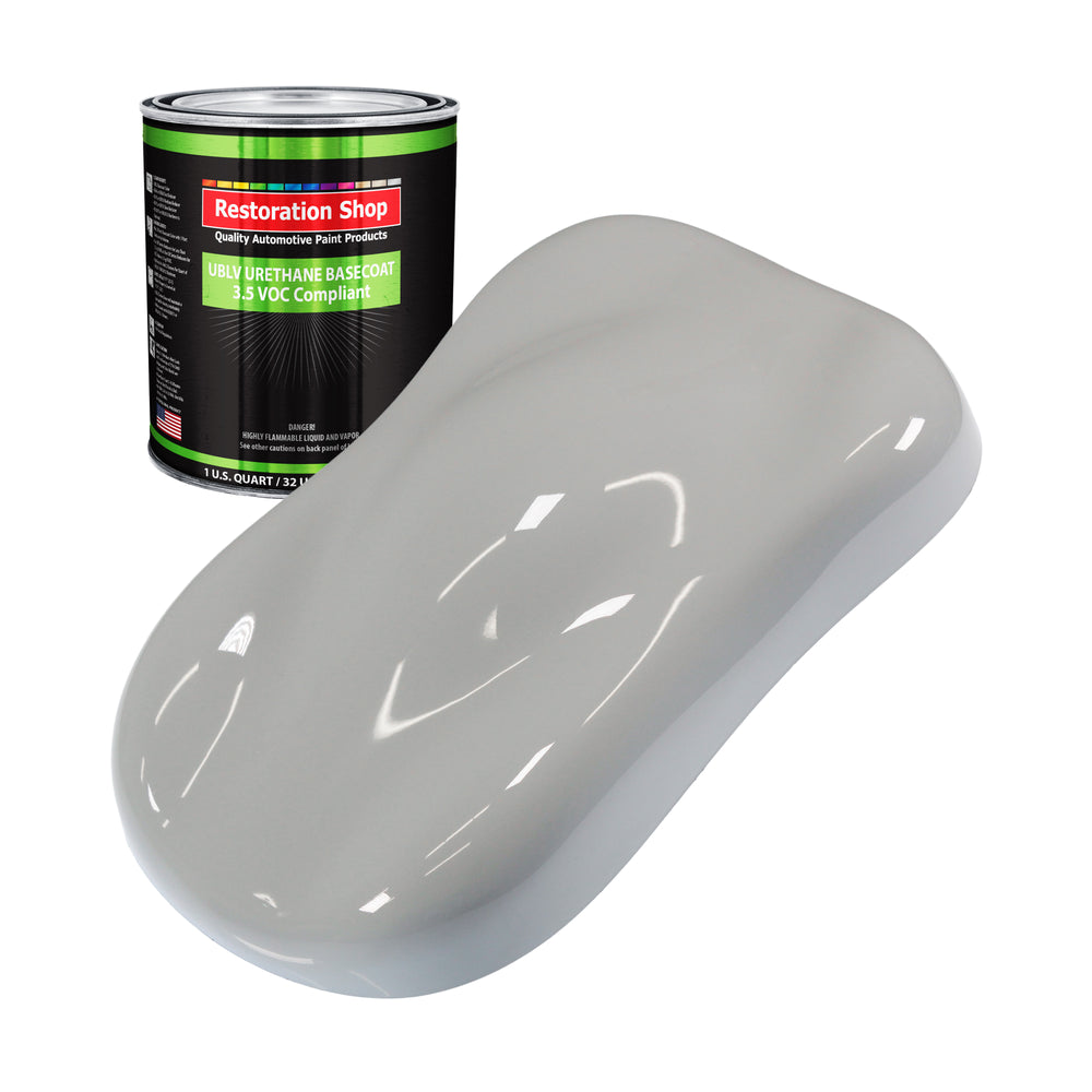 Mesa Gray - LOW VOC Urethane Basecoat Auto Paint - Quart Paint Color Only - Professional High Gloss Automotive Coating