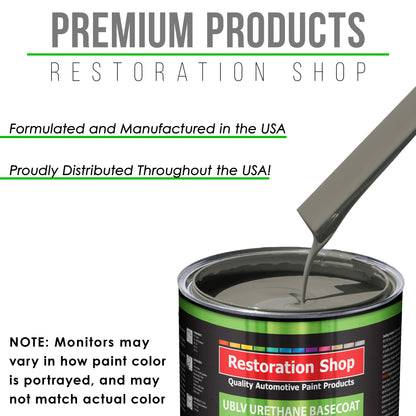 Dove Gray - LOW VOC Urethane Basecoat Auto Paint - Quart Paint Color Only - Professional High Gloss Automotive Coating