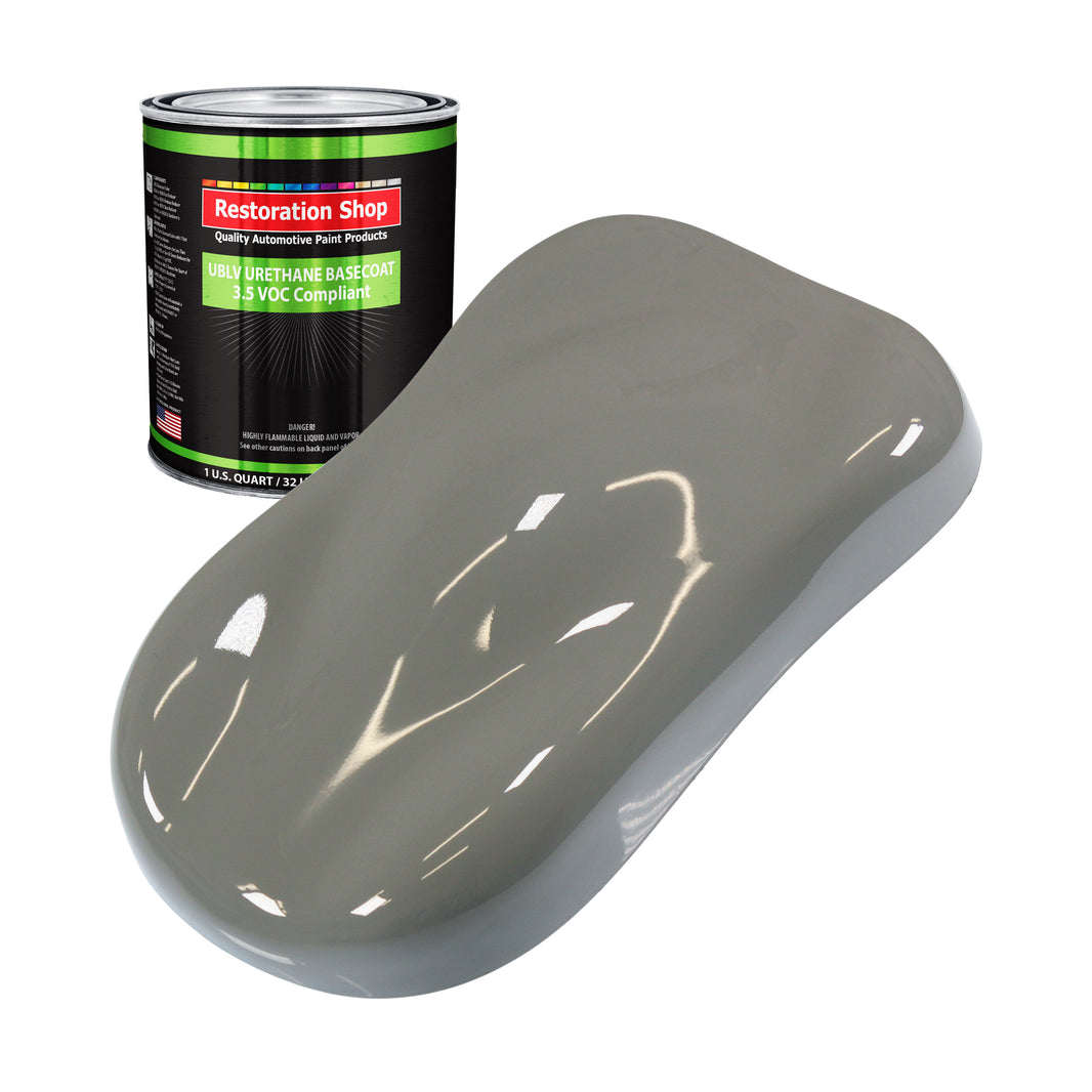 Dove Gray - LOW VOC Urethane Basecoat Auto Paint - Quart Paint Color Only - Professional High Gloss Automotive Coating