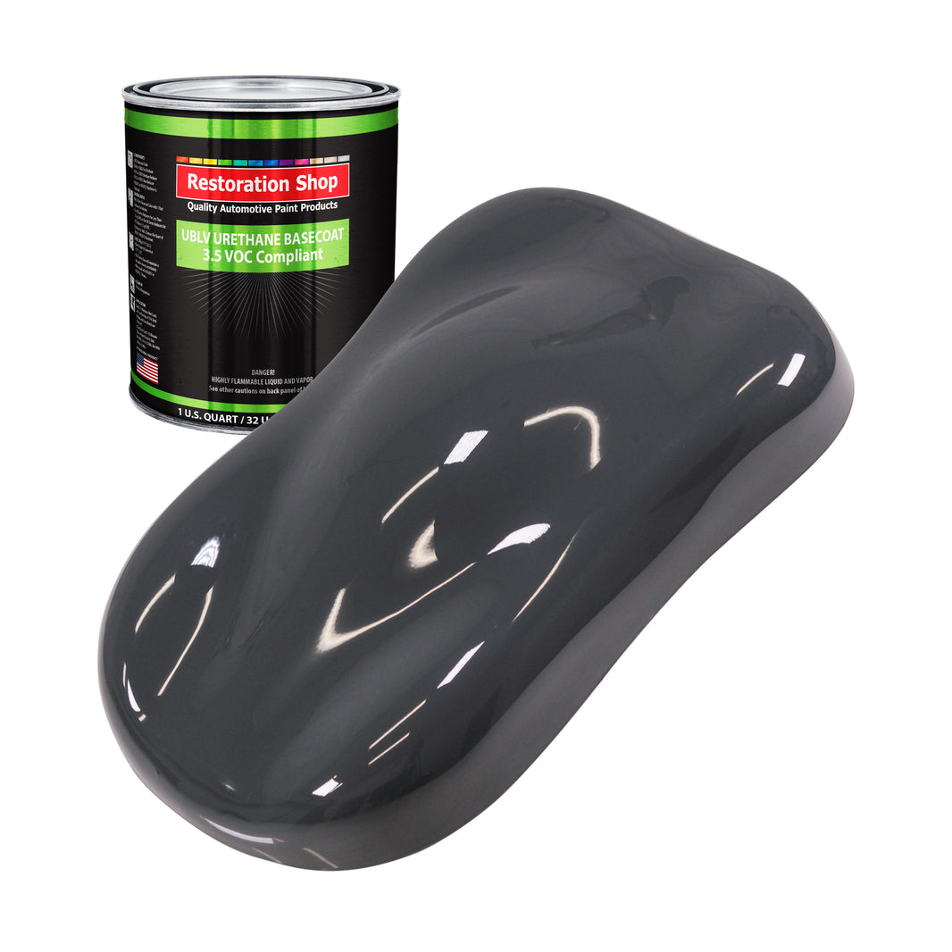 Machinery Gray - LOW VOC Urethane Basecoat Auto Paint - Quart Paint Color Only - Professional High Gloss Automotive Coating