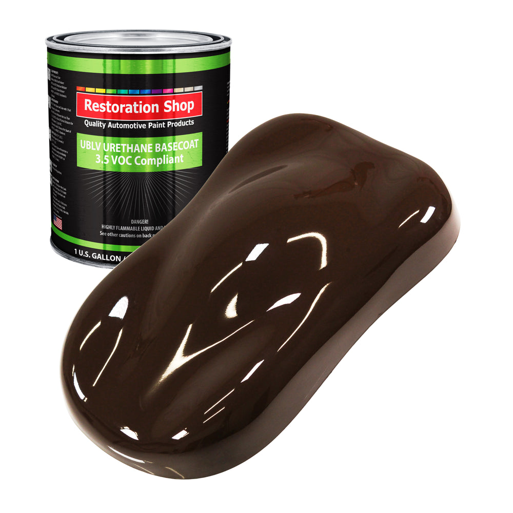 Dakota Brown - LOW VOC Urethane Basecoat Auto Paint - Gallon Paint Color Only - Professional High Gloss Automotive, Car, Truck Refinish Coating