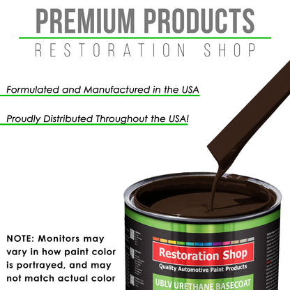 Dakota Brown - LOW VOC Urethane Basecoat with Premium Clearcoat Auto Paint - Complete Medium Quart Paint Kit - Professional Gloss Automotive Coating
