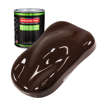 Dark Brown - LOW VOC Urethane Basecoat Auto Paint - Quart Paint Color Only - Professional High Gloss Automotive Coating