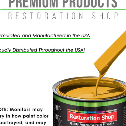Citrus Yellow - LOW VOC Urethane Basecoat Auto Paint - Gallon Paint Color Only - Professional High Gloss Automotive, Car, Truck Refinish Coating
