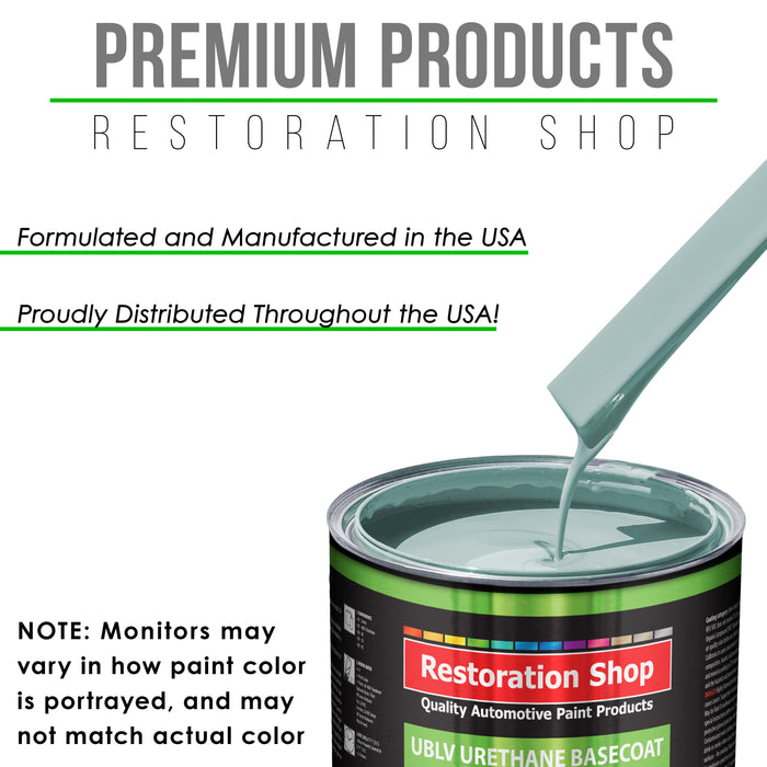 Diamond Blue - LOW VOC Urethane Basecoat Auto Paint - Quart Paint Color Only - Professional High Gloss Automotive Coating