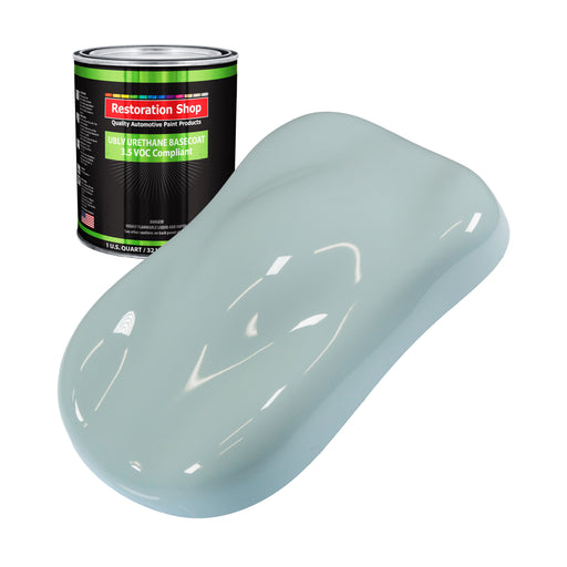 Diamond Blue - LOW VOC Urethane Basecoat Auto Paint - Quart Paint Color Only - Professional High Gloss Automotive Coating