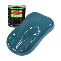 Medium Blue - LOW VOC Urethane Basecoat Auto Paint - Quart Paint Color Only - Professional High Gloss Automotive Coating