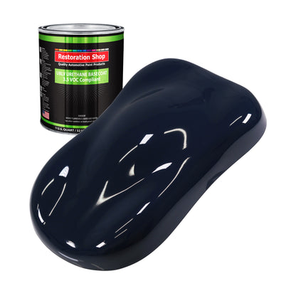 Midnight Blue - LOW VOC Urethane Basecoat Auto Paint - Quart Paint Color Only - Professional High Gloss Automotive Coating