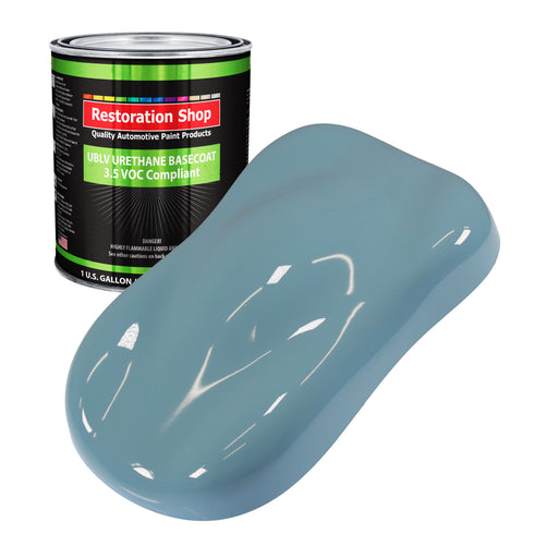 Glacier Blue - LOW VOC Urethane Basecoat Auto Paint - Gallon Paint Color Only - Professional High Gloss Automotive, Car, Truck Refinish Coating