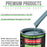 Glacier Blue - LOW VOC Urethane Basecoat Auto Paint - Quart Paint Color Only - Professional High Gloss Automotive Coating