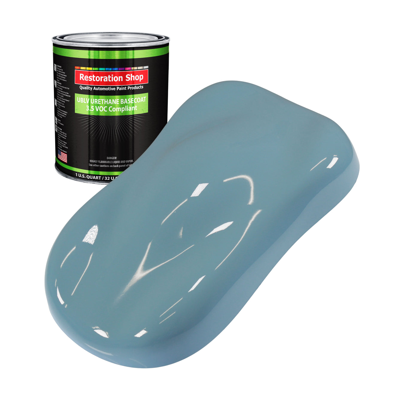 Urethane Basecoat Paint Low VOC - Glacier Blue