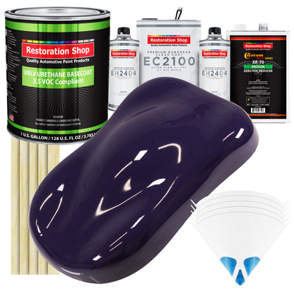 Majestic Purple - LOW VOC Urethane Basecoat with European Clearcoat Auto Paint - Complete Gallon Paint Color Kit - Automotive Coating