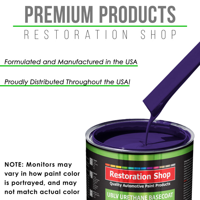 Mystical Purple - LOW VOC Urethane Basecoat Auto Paint - Gallon Paint Color Only - Professional High Gloss Automotive, Car, Truck Refinish Coating
