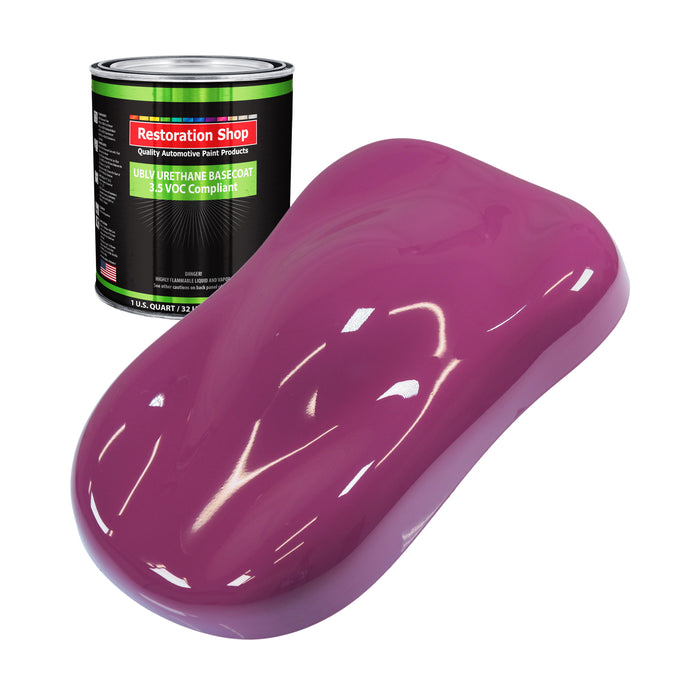 Magenta - LOW VOC Urethane Basecoat Auto Paint - Quart Paint Color Only - Professional High Gloss Automotive Coating