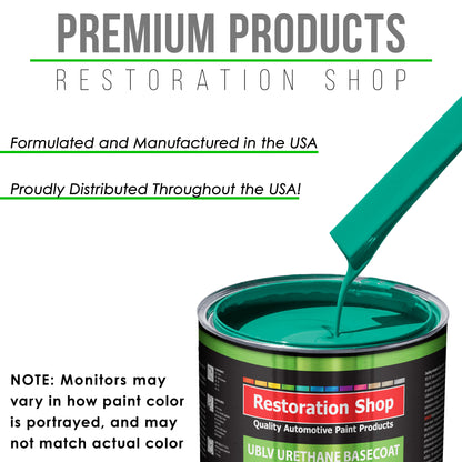Tropical Turquoise - LOW VOC Urethane Basecoat with Premium Clearcoat Auto Paint - Complete Medium Gallon Paint Kit - Professional Automotive Coating