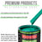 Tropical Turquoise - LOW VOC Urethane Basecoat with Clearcoat Auto Paint (Complete Medium Gallon Paint Kit) Professional High Gloss Automotive Coating