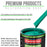 Tropical Turquoise - LOW VOC Urethane Basecoat with Clearcoat Auto Paint - Complete Slow Gallon Paint Kit - Professional High Gloss Automotive Coating