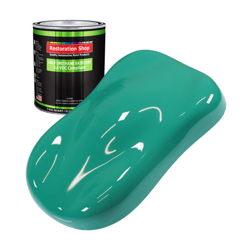 Tropical Turquoise - LOW VOC Urethane Basecoat Auto Paint - Quart Paint Color Only - Professional High Gloss Automotive Coating