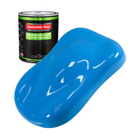 Grabber Blue - LOW VOC Urethane Basecoat Auto Paint - Quart Paint Color Only - Professional High Gloss Automotive Coating