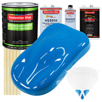 Coastal Highway Blue - LOW VOC Urethane Basecoat with Premium Clearcoat Auto Paint - Complete Fast Gallon Paint Kit - Professional Automotive Coating