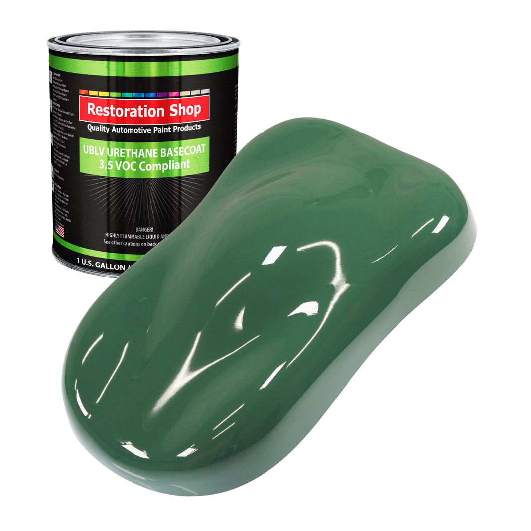 Transport Green - LOW VOC Urethane Basecoat Auto Paint - Gallon Paint Color Only - Professional High Gloss Automotive, Car, Truck Refinish Coating