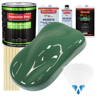 Transport Green - LOW VOC Urethane Basecoat with Premium Clearcoat Auto Paint (Complete Medium Gallon Paint Kit) Professional Gloss Automotive Coating