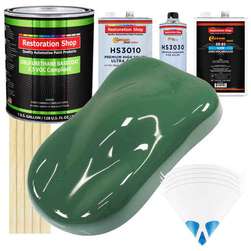 Transport Green - LOW VOC Urethane Basecoat with Premium Clearcoat Auto Paint - Complete Slow Gallon Paint Kit - Professional Gloss Automotive Coating