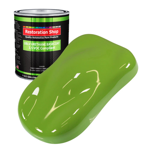 Sublime Green - LOW VOC Urethane Basecoat Auto Paint - Gallon Paint Color Only - Professional High Gloss Automotive, Car, Truck Refinish Coating