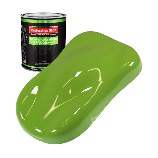Sublime Green - LOW VOC Urethane Basecoat Auto Paint - Quart Paint Color Only - Professional High Gloss Automotive Coating