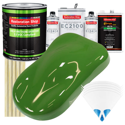 Deere Green - LOW VOC Urethane Basecoat with European Clearcoat Auto Paint - Complete Gallon Paint Color Kit - Automotive Coating