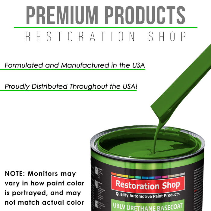 Deere Green - LOW VOC Urethane Basecoat with Clearcoat Auto Paint - Complete Medium Quart Paint Kit - Professional High Gloss Automotive Coating