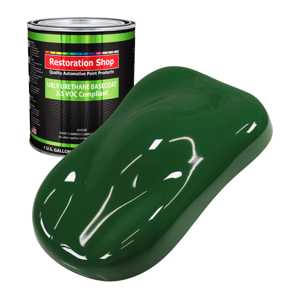 Speed Green - LOW VOC Urethane Basecoat Auto Paint - Gallon Paint Color Only - Professional High Gloss Automotive, Car, Truck Refinish Coating