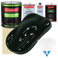 Rock Moss Green - LOW VOC Urethane Basecoat with Premium Clearcoat Auto Paint (Complete Medium Gallon Paint Kit) Professional Gloss Automotive Coating